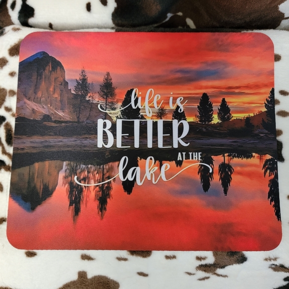 Life Is Better At The Lake Computer Mouse Pad - Picture 1 of 8